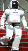 Honda ASIMO robot descending stairs